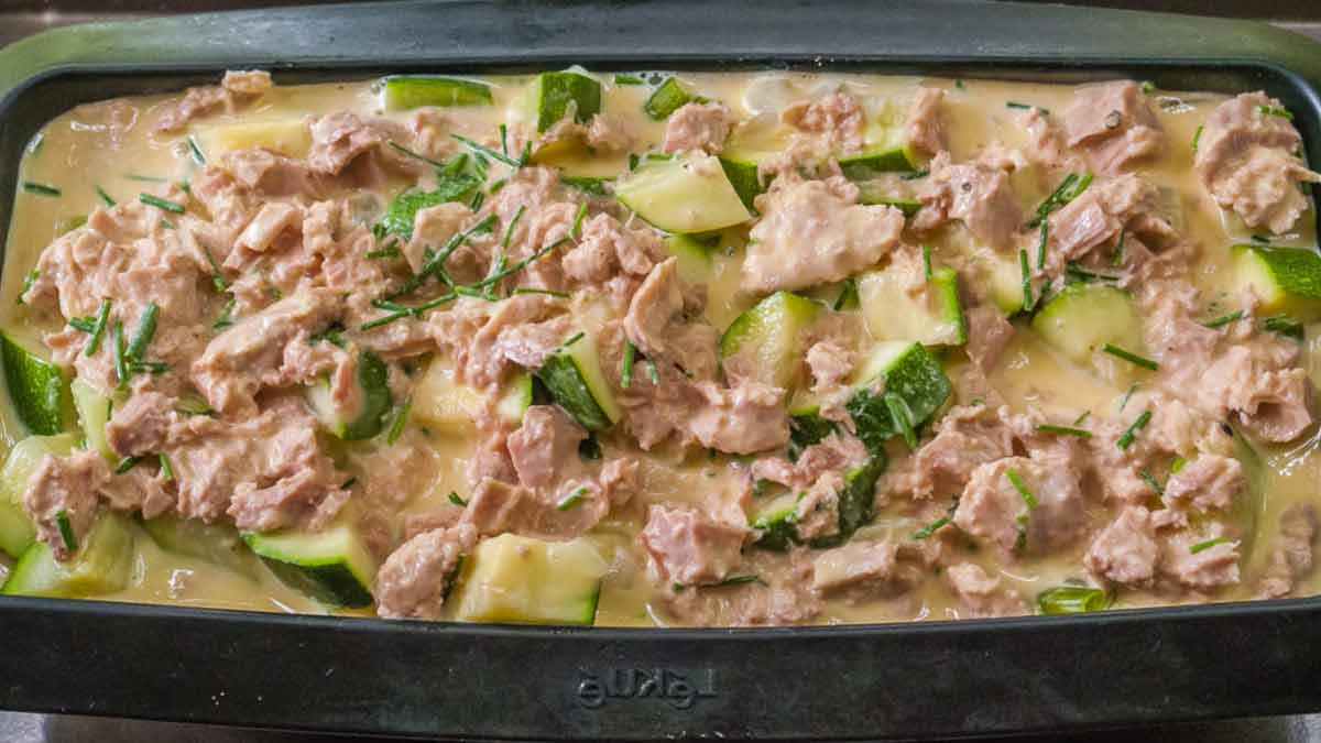 Succulente terrine de courgettes au thon