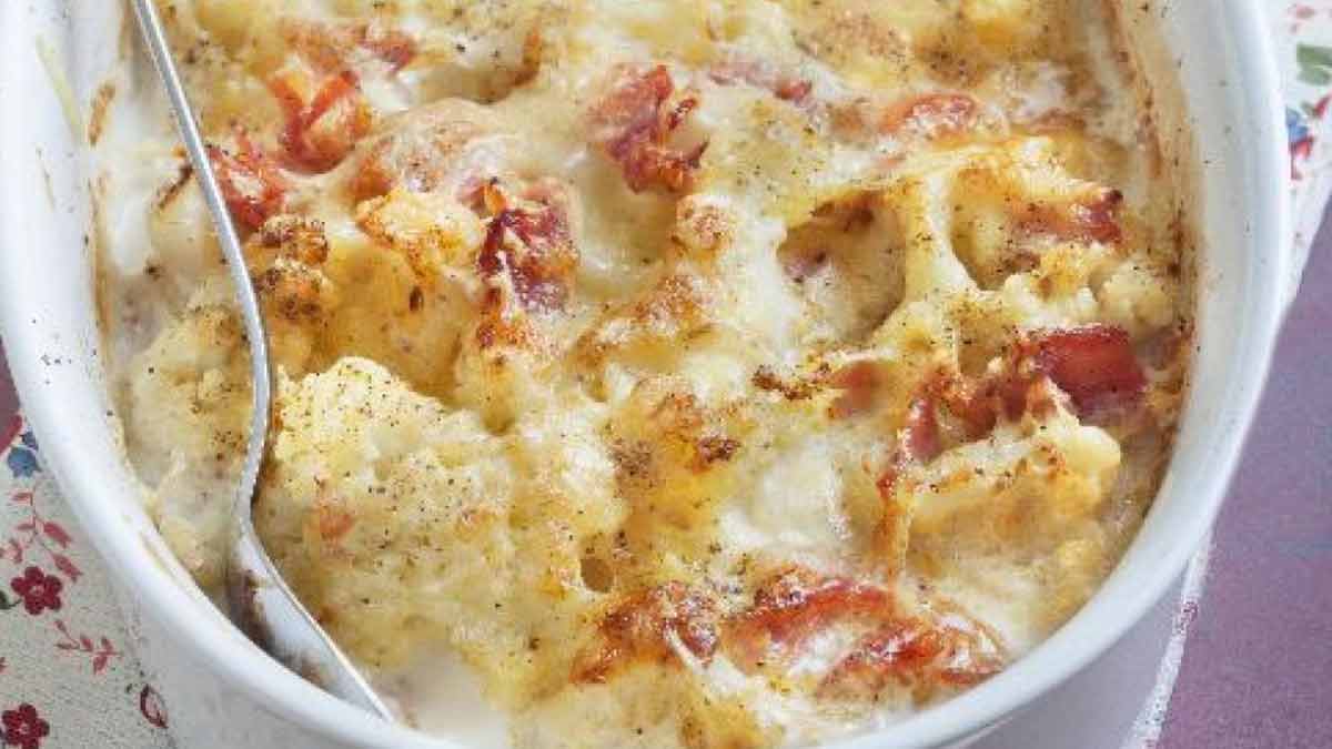 gratin de chou-fleur-jambon