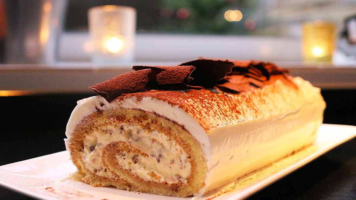 bûche tiramisu