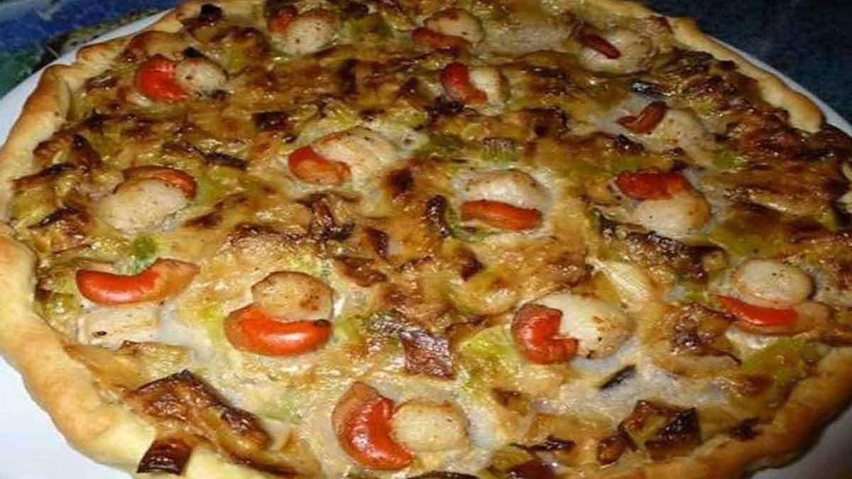 tarte champignons-noix de Saint-Jacques