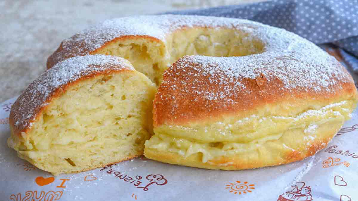 brioche fourrée à la crème