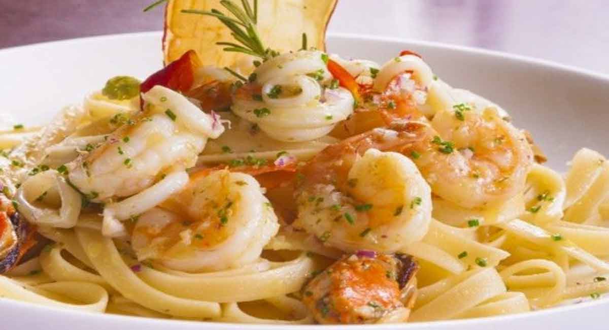 pâtes italiennes crevettes