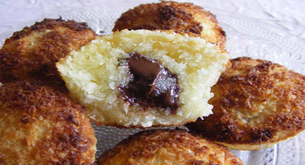 bouchées tout coco au chocolat