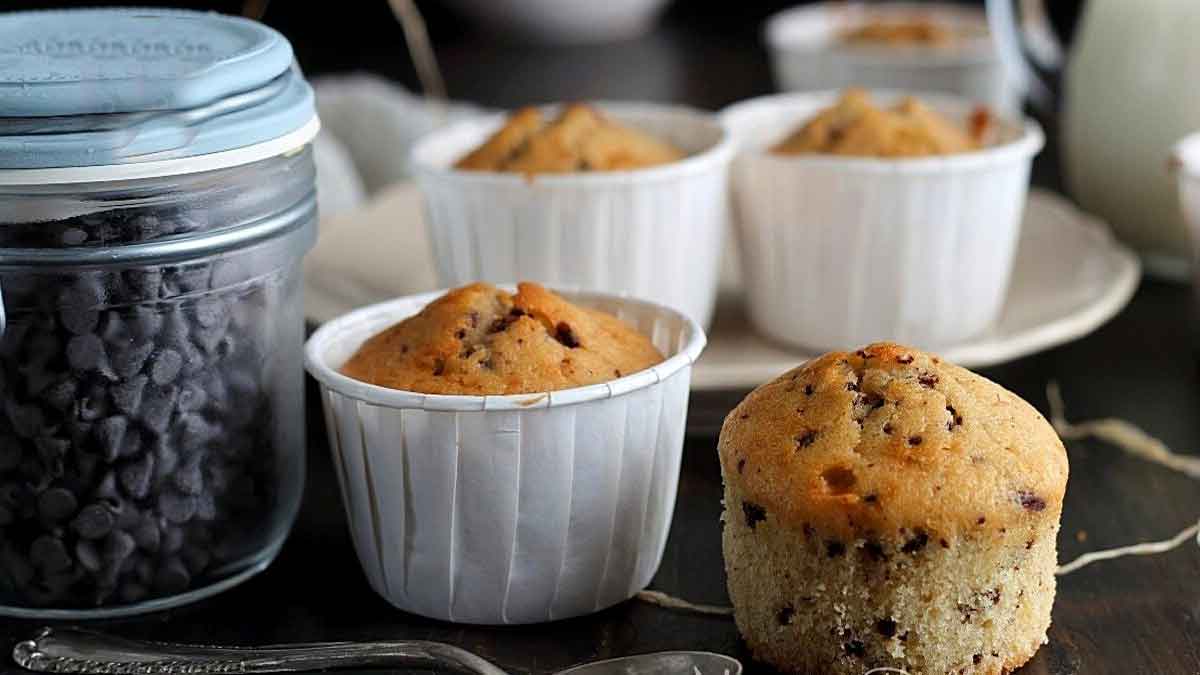 muffins au lait et pépites