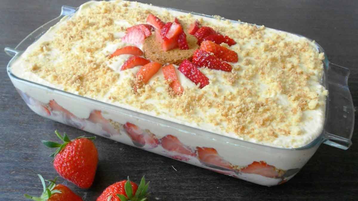 tiramisu choco blanc-fraises