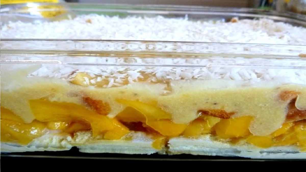 tiramisu mangue-coco au fruit