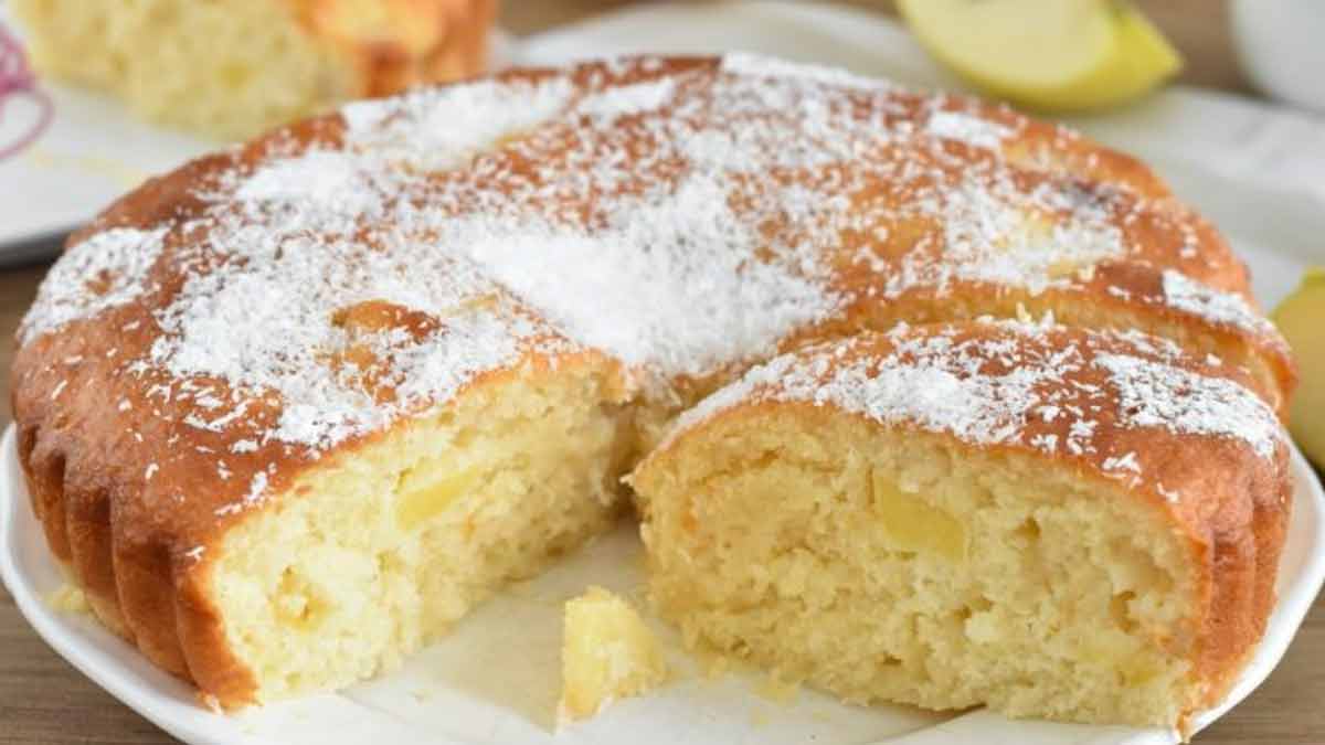 gâteau coco-pommes et ricotta