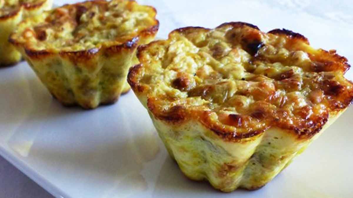 Appétissants flans au saumon et aux poireaux