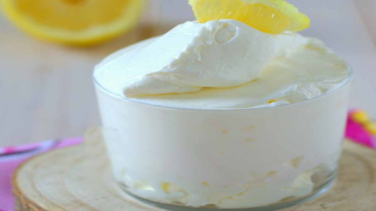 Douce crème chantilly au citron