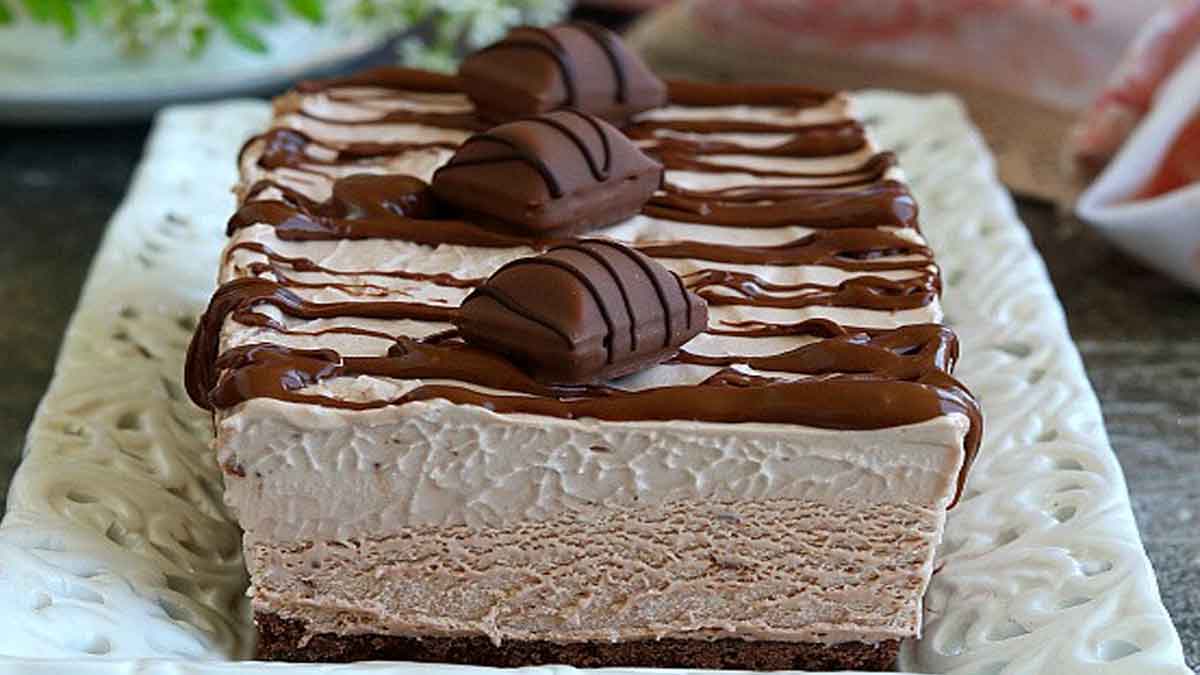 gâteau au mascarpone et Kinder Bueno