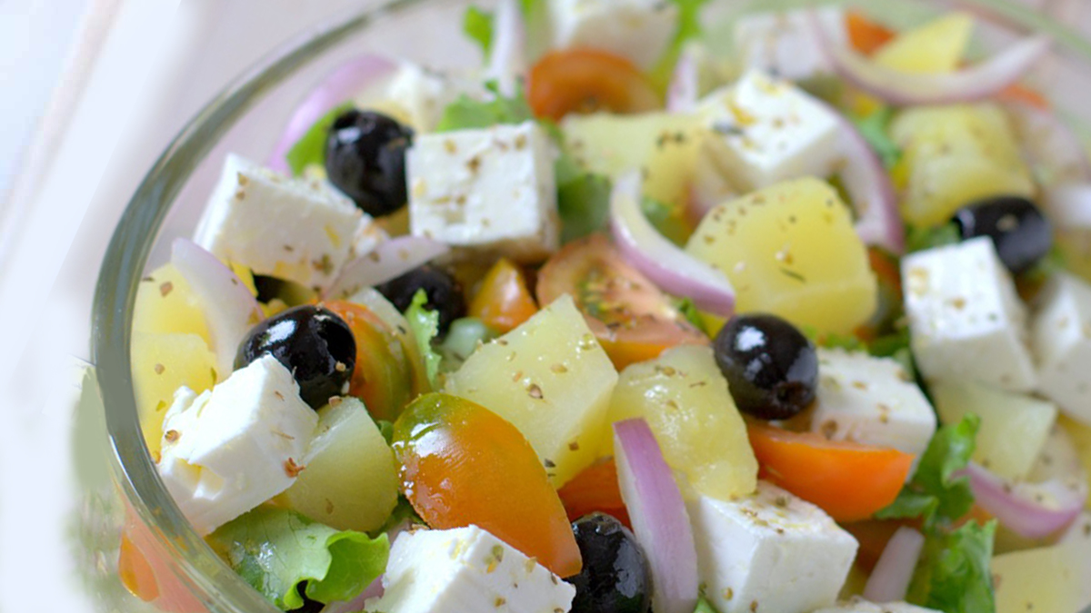 Revigorante salade de pommes de terre à la grecque