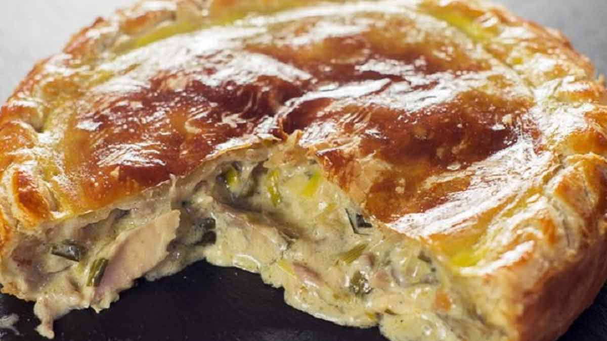 tourte de poulet et champignons