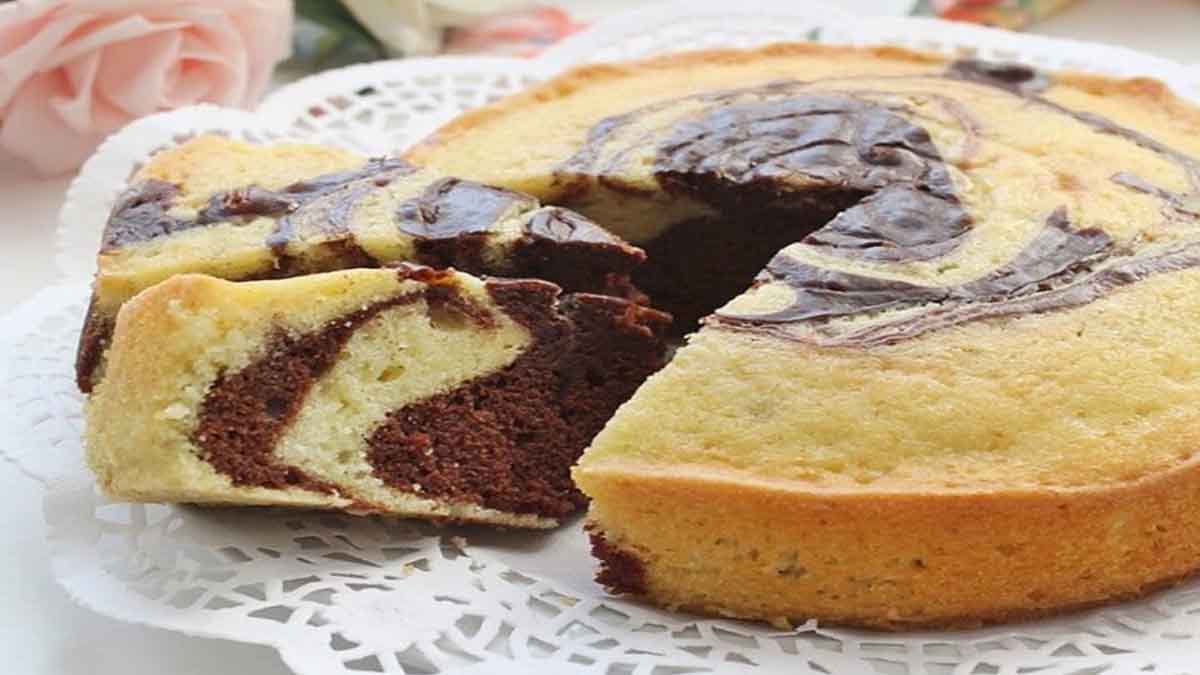 Délicieux gâteau moelleux à la crème et cacao