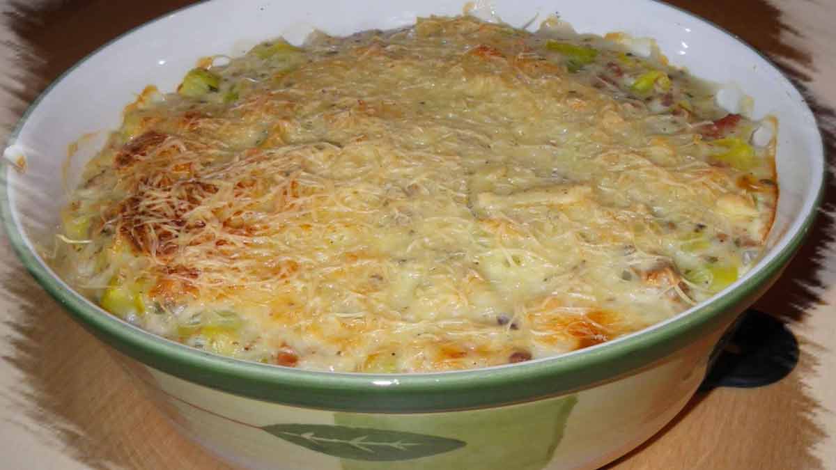 Succulent gratin de courgettes au thon