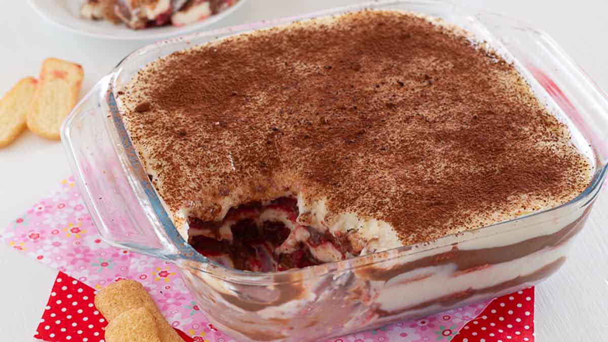 tiramisu à la crème anglaise et au chocolat