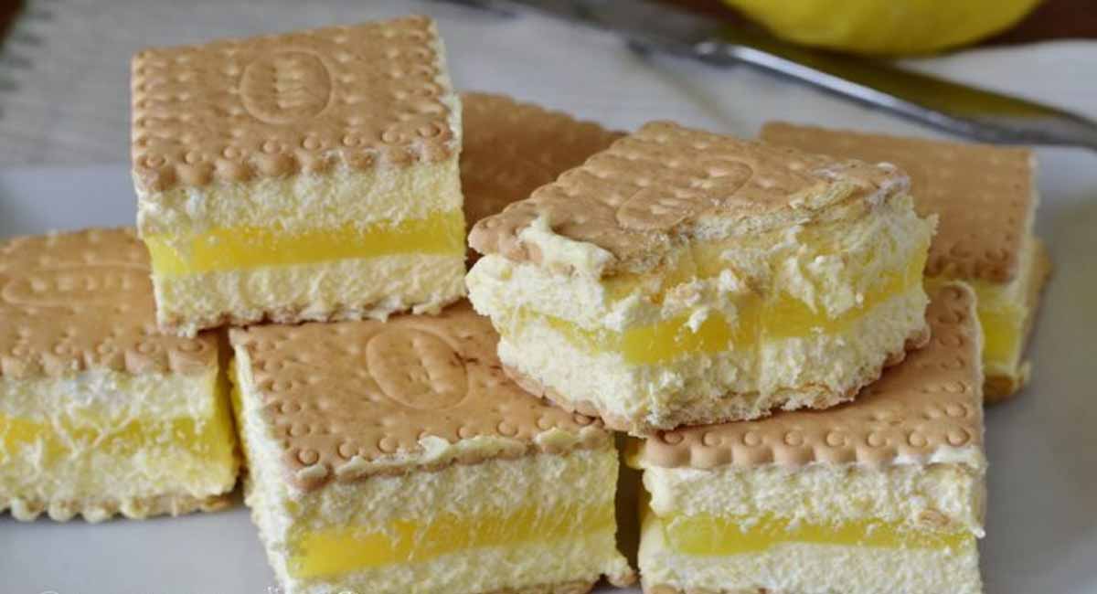 Biscuits farcis au tiramisu et crème au citron