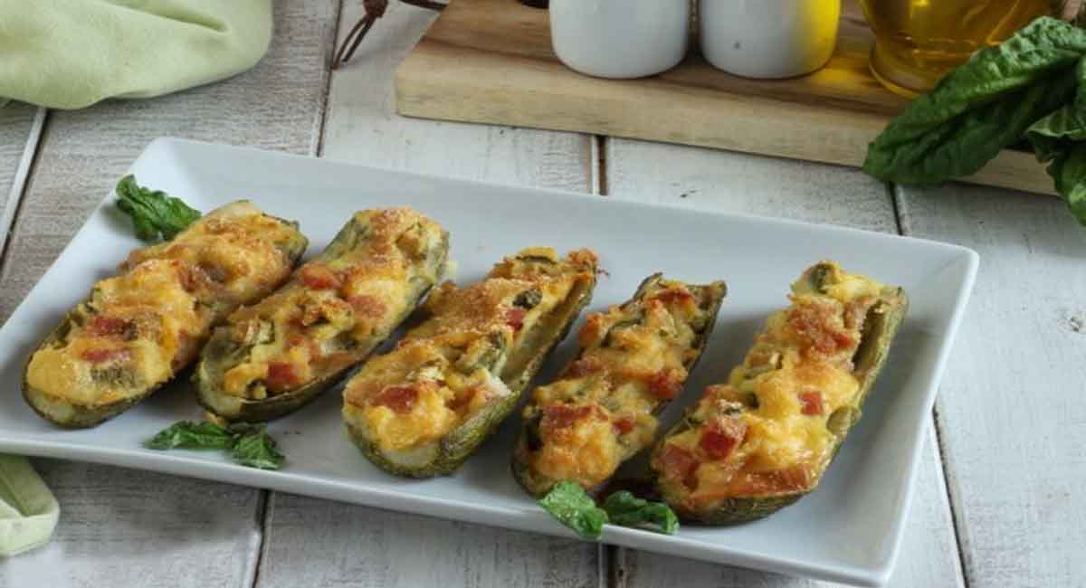 Courgettes farcies aux pommes de terre