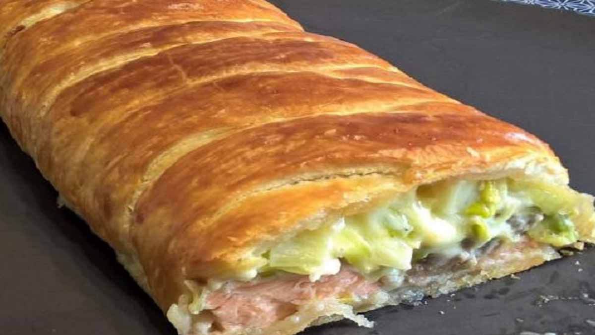 Feuilleté crousti-crémeux saumon poireaux