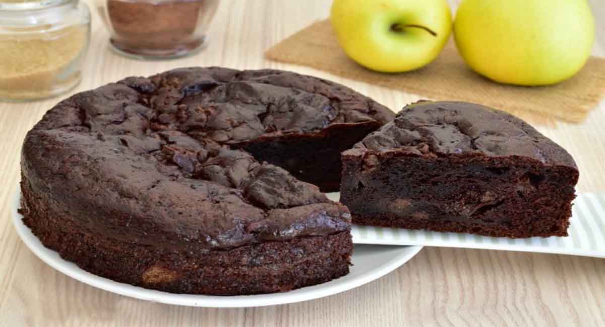 Gâteau aux pommes à la ricotta et au chocolat