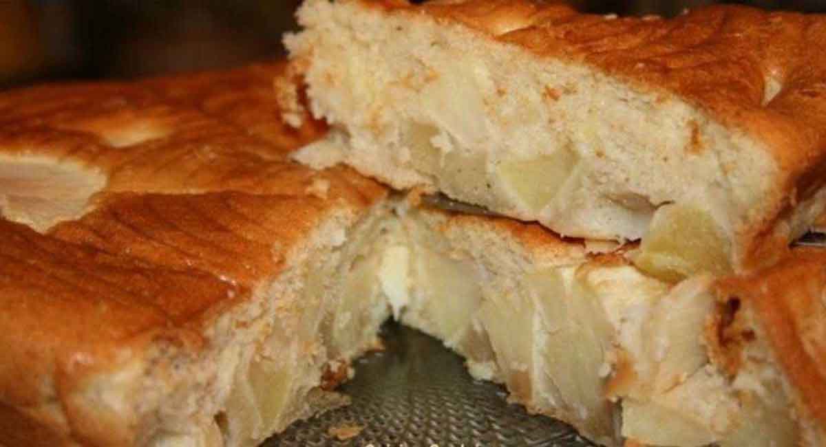 Gâteau crémeux aux pommes et au beurre