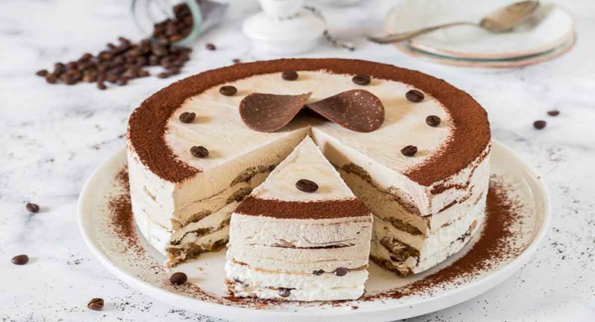 Gâteau sans cuisson à la crème de mascarpone et au café