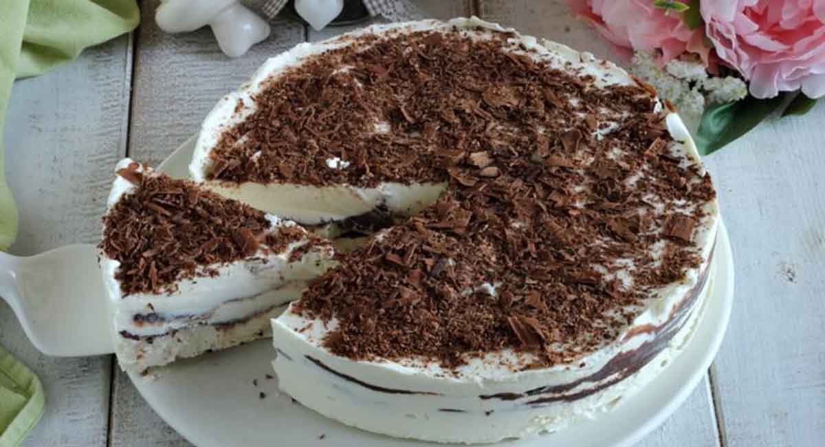 Gâteau sans cuisson au mascarpone et au chocolat