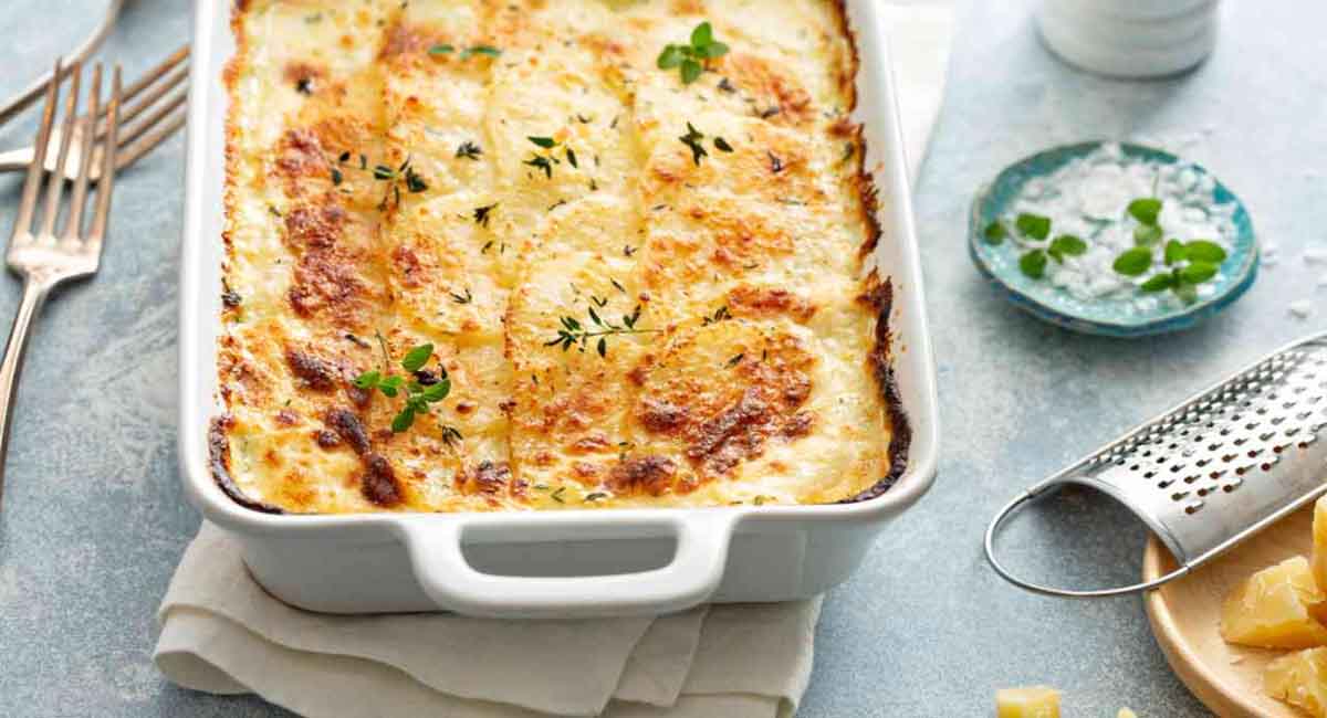 Gratin de pommes de terre et potiron