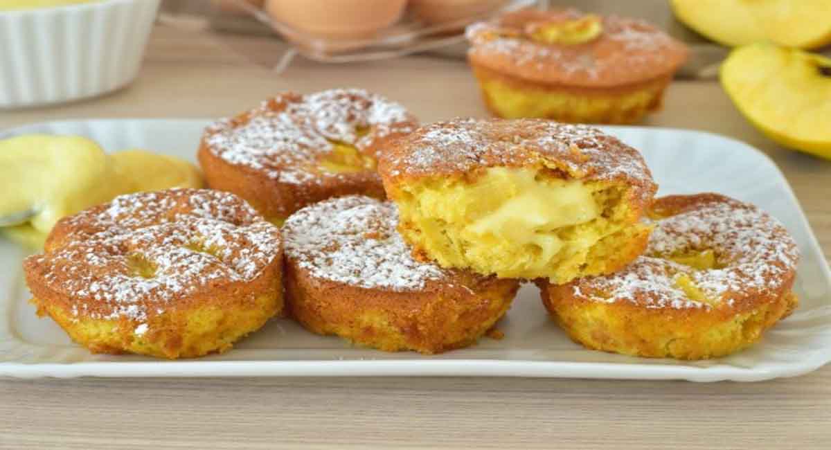 Muffins aux pommes et à la ricotta