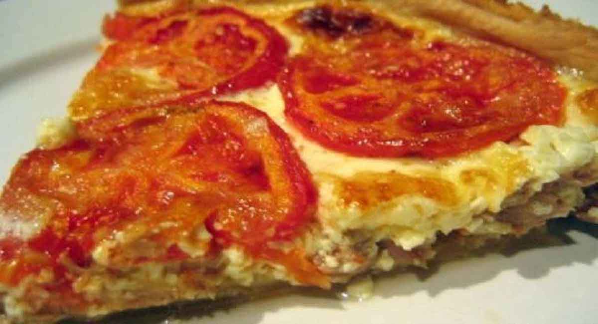 Quiche à la tomate et au thon