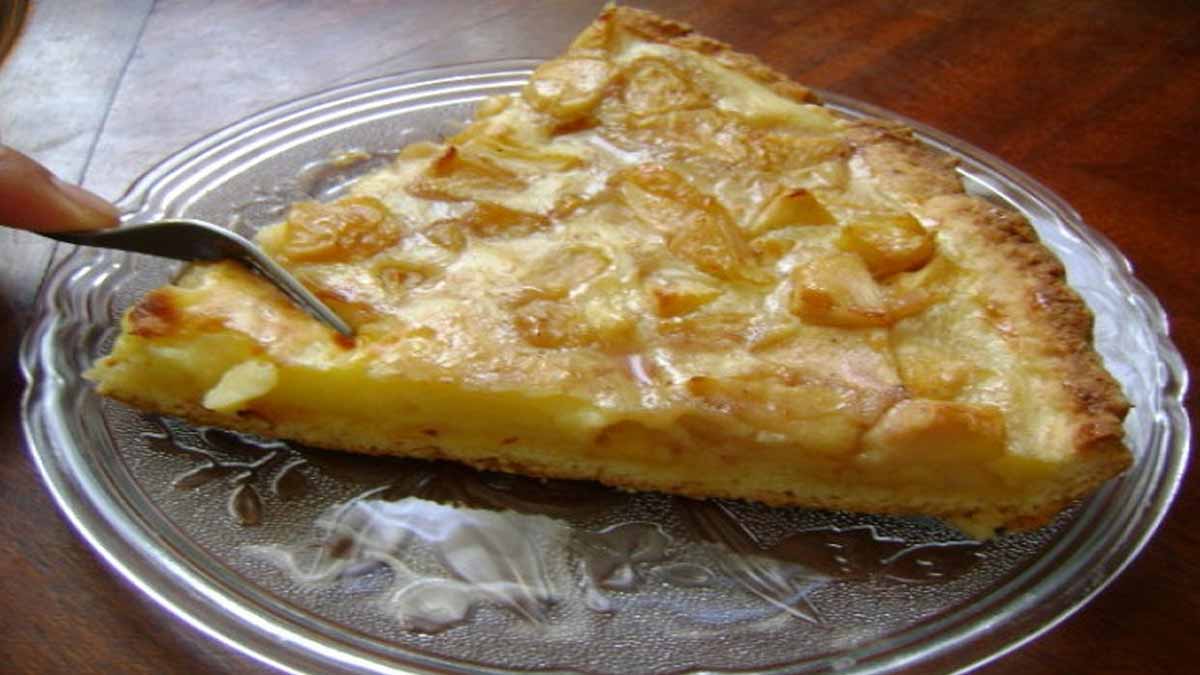 Tarte aux pommes à la crème pâtissière