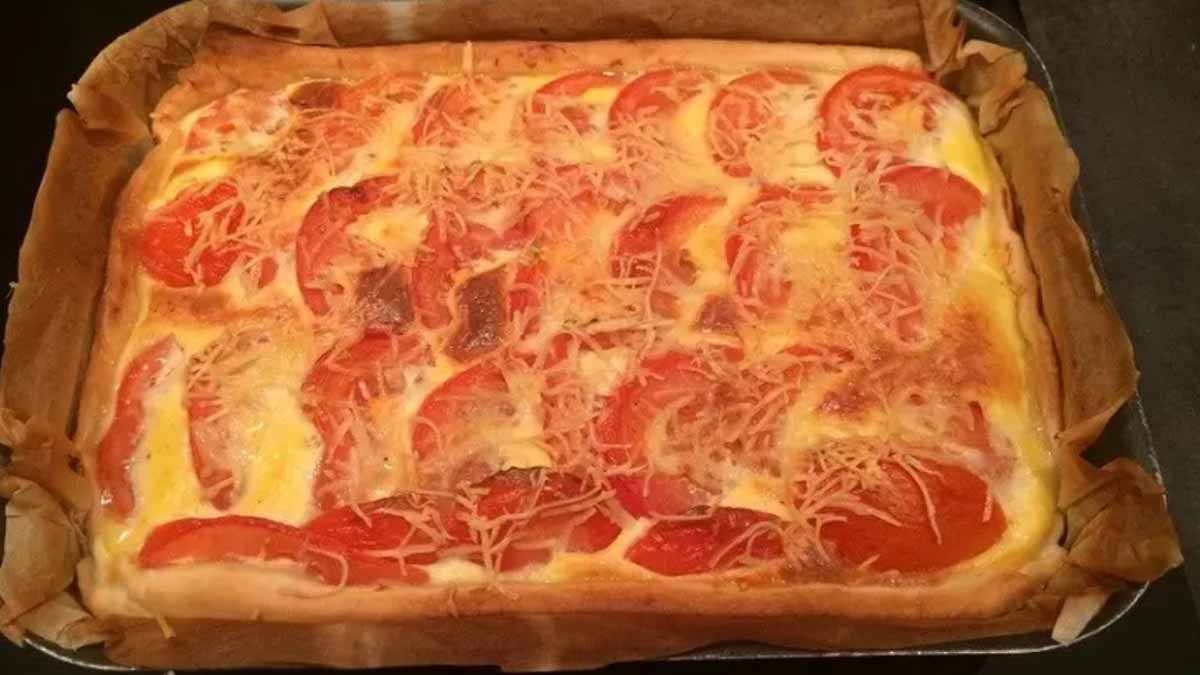 Tarte aux tomate thon et à la moutarde