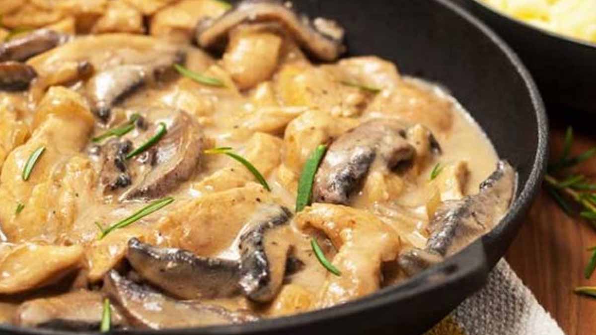 Blanquette de poulet aux champignons