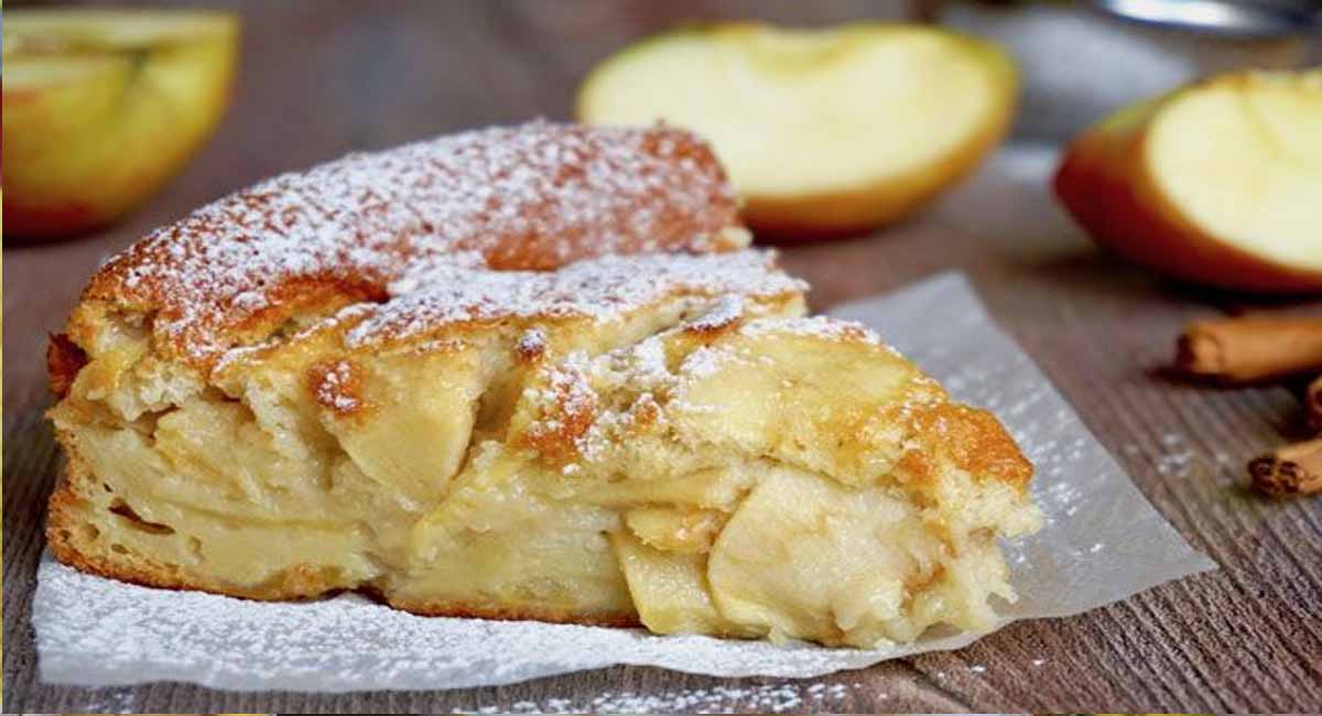 Gâteau invisible léger aux pommes