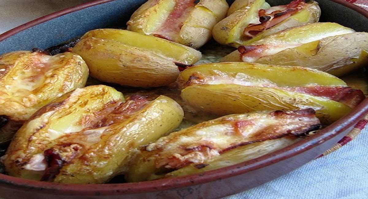 Jacket potatoes au jambon & au Maroilles