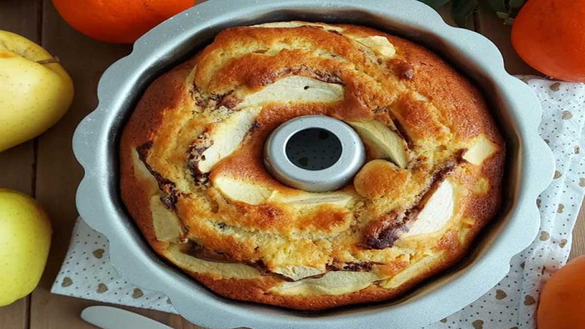 Gâteau aux pommes et au chocolat