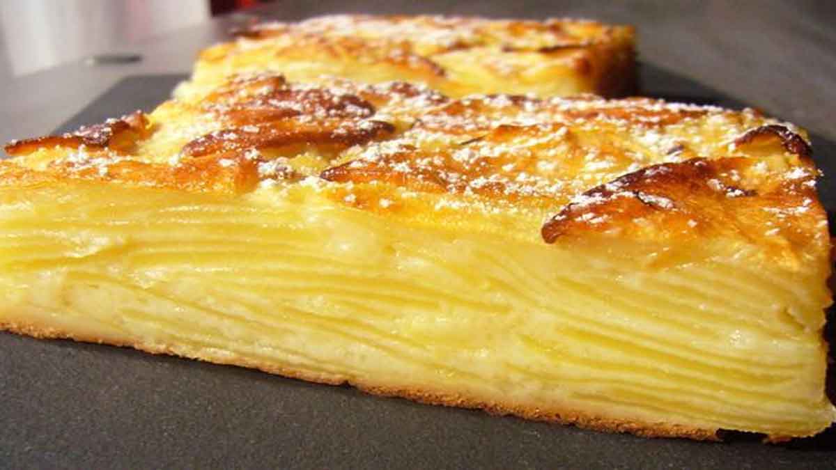 Gâteau invisible aux pommes