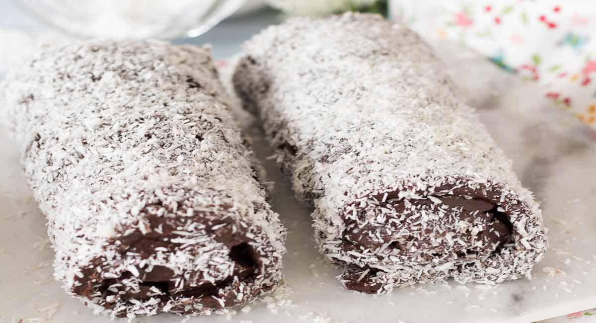 Rouleaux crémeux à la noix de coco et au chocolat