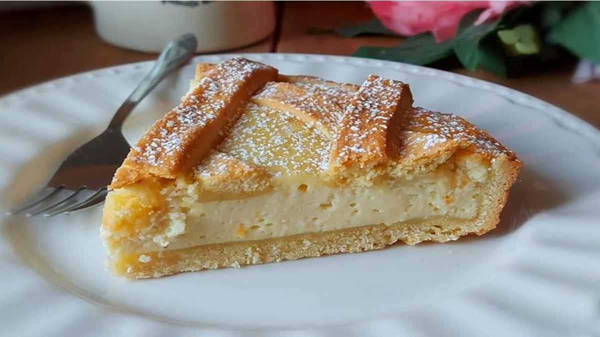 Tarte à la crème de lait à l'orange