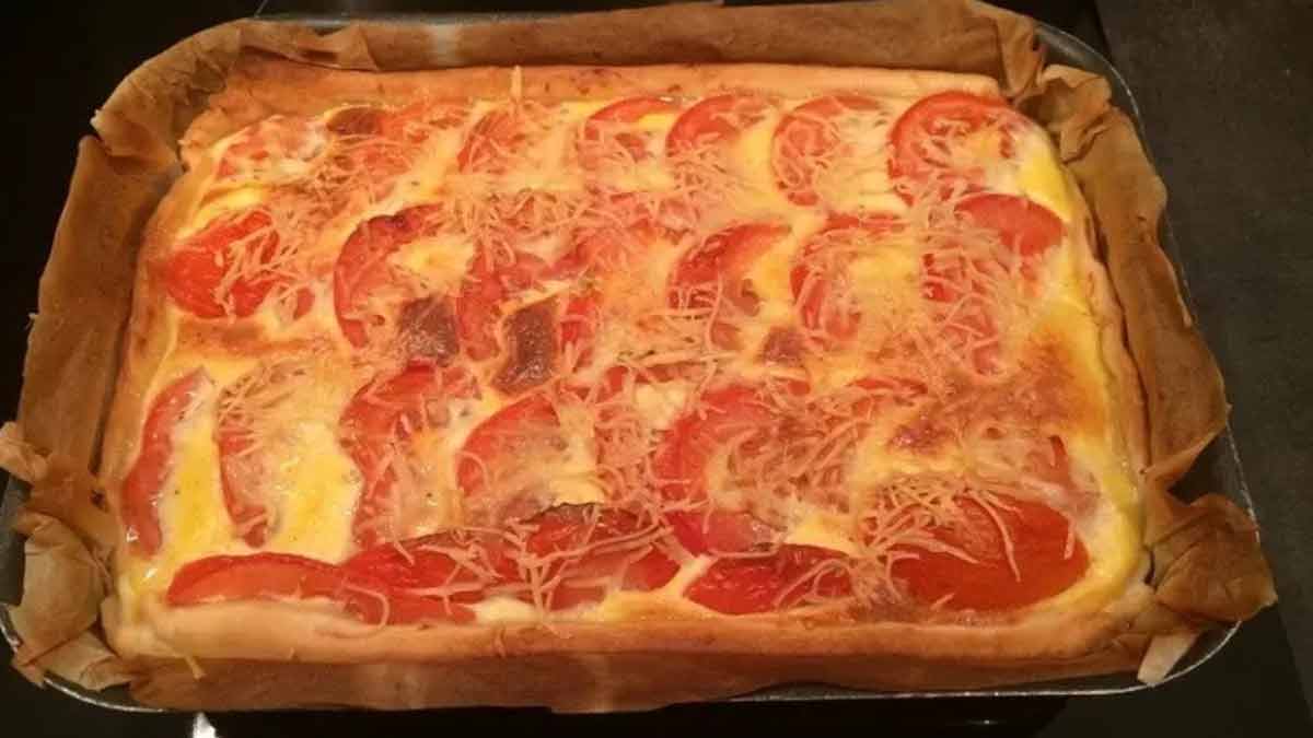 Tarte aux tomate-thon et à la moutarde