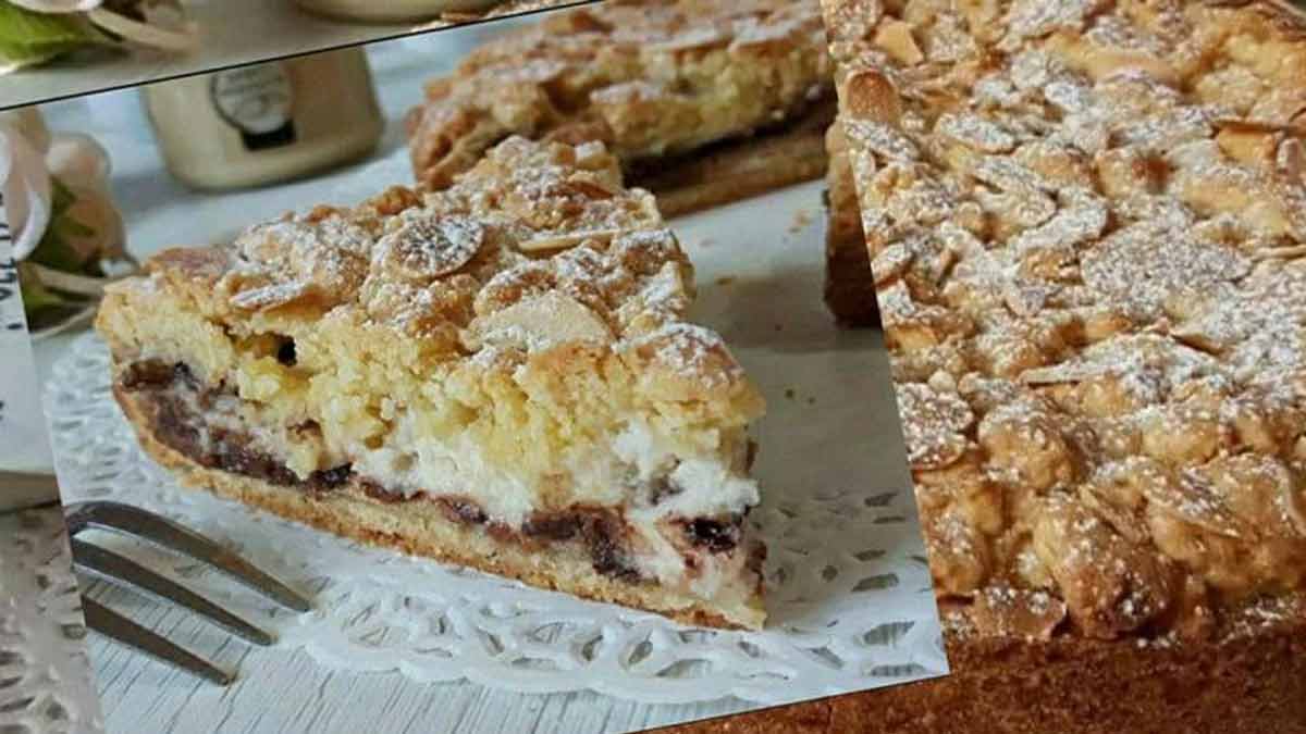 Tarte crumble au chocolat et à la ricotta