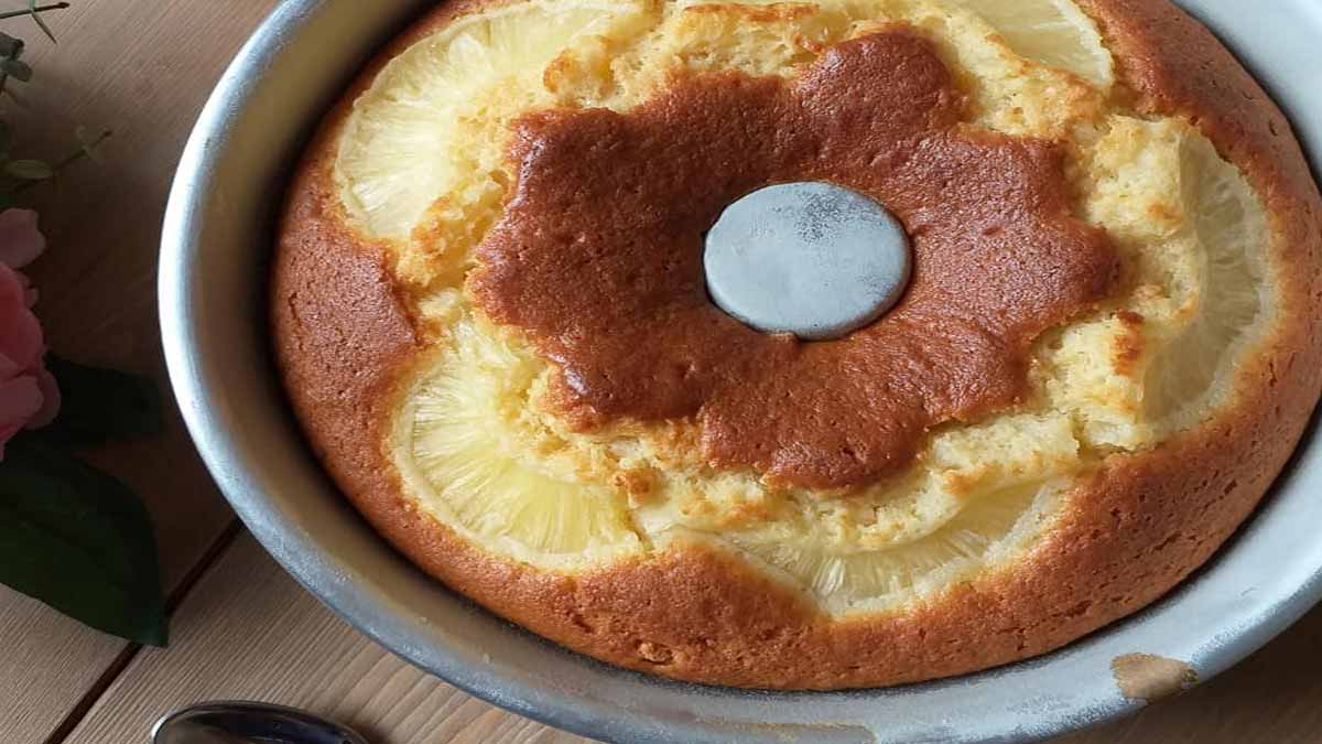 Gâteau à la ricotta et à l’ananas