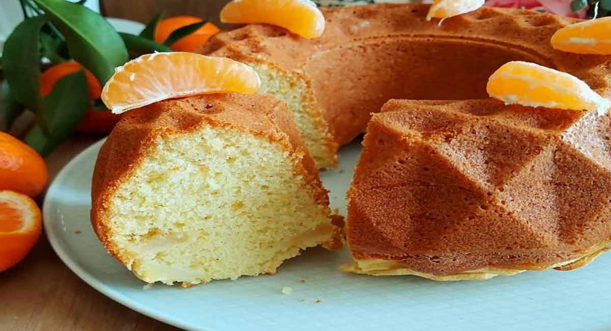 Gâteau nuage à la mandarine