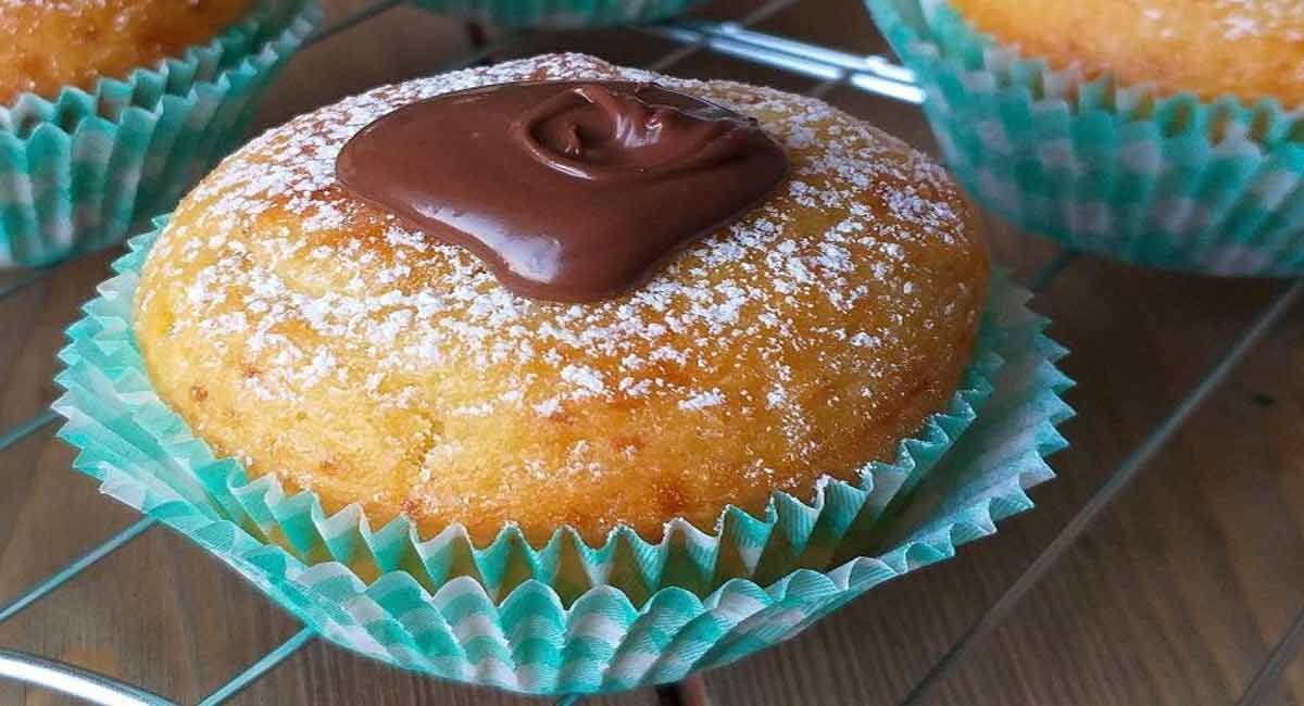 Muffins briochés fourrés au Nutella