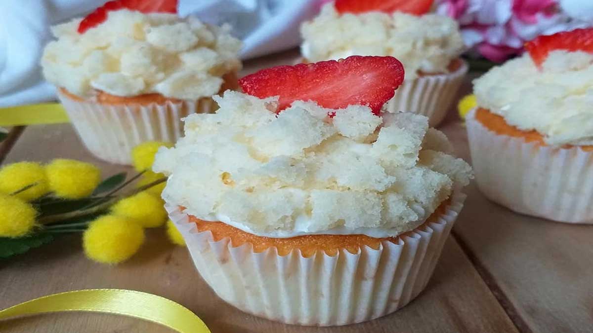 Muffins mimosa à la crème