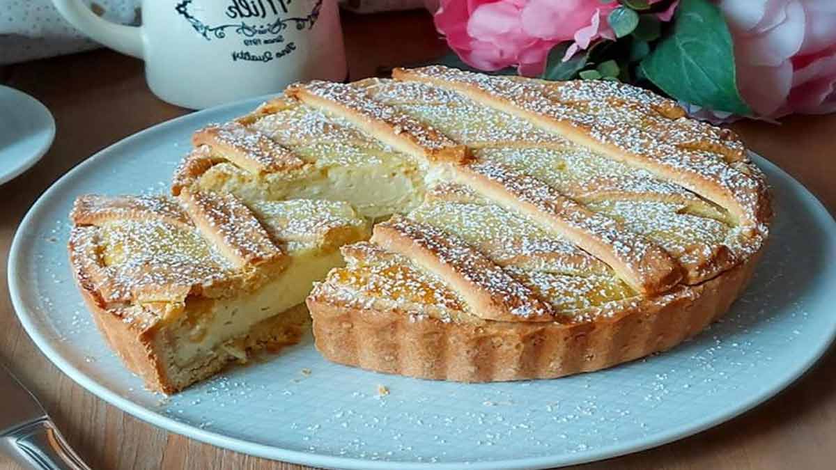 Succulente tarte à la crème pâtissière