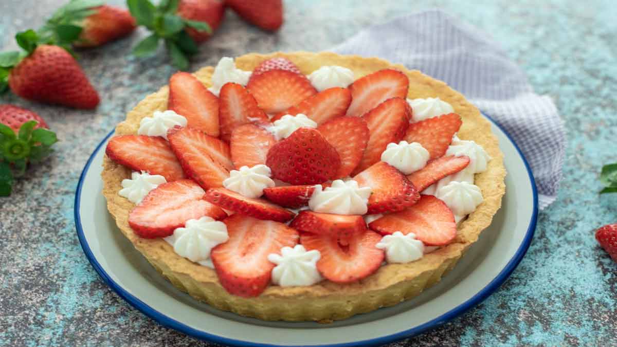 Tarte à la crème de ricotta et fruits frais