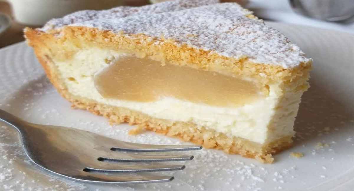 Tarte à la ricotta et aux poires