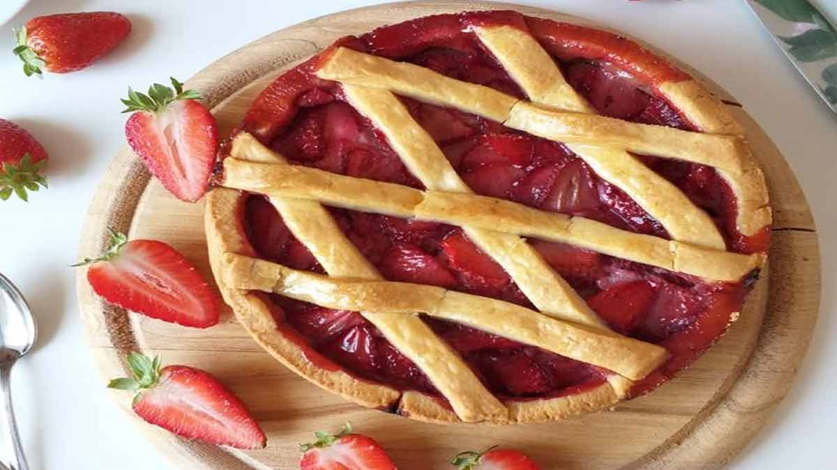 Tarte aux fraises du printemps