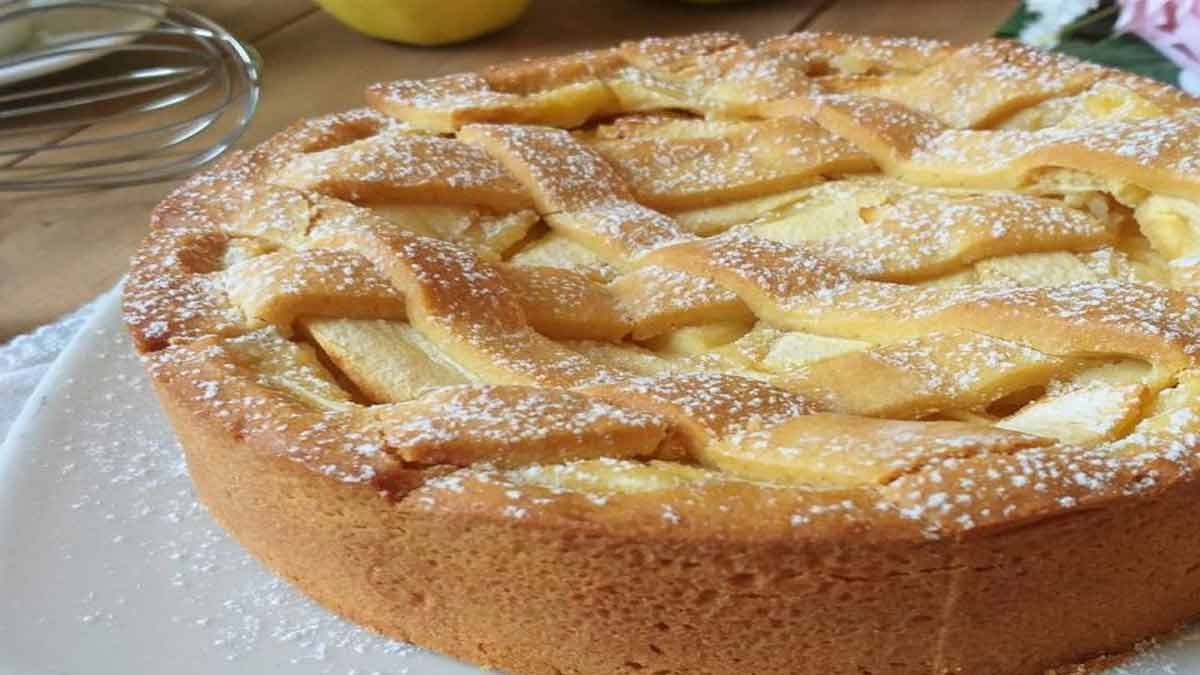 Tarte aux pommes et à la confiture