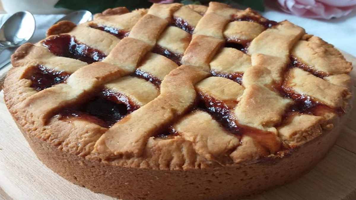 Tarte fourrée à la confiture